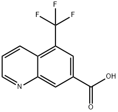 5-(三氟甲基)喹啉-7-羧酸, 959035-11-1, 结构式