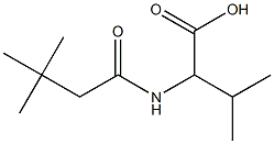 2-[(3,3-dimethylbutanoyl)amino]-3-methylbutanoic acid Structure