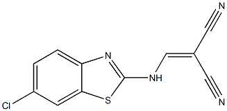 2-{[(6-chloro-1,3-benzothiazol-2-yl)amino]methylidene}malononitrile