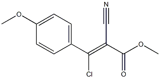 3-CHLORO-2-CYANO-3-(4-METHOXYPHENYL)-2-PROPENOICACIDMETHYLESTER