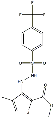 methyl 4-methyl-3-(2-{[4-(trifluoromethyl)phenyl]sulfonyl}hydrazino)thiophene-2-carboxylate