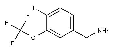 (4-iodo-3-(trifluoromethoxy)phenyl)methanamine