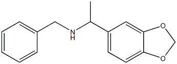 [1-(2H-1,3-benzodioxol-5-yl)ethyl](benzyl)amine Structure
