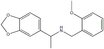 [1-(2H-1,3-benzodioxol-5-yl)ethyl][(2-methoxyphenyl)methyl]amine Structure