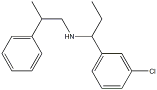 [1-(3-chlorophenyl)propyl](2-phenylpropyl)amine|