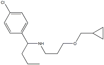 [1-(4-chlorophenyl)butyl][3-(cyclopropylmethoxy)propyl]amine