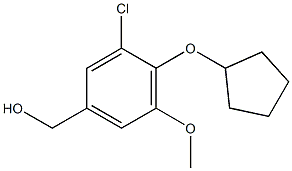 [3-chloro-4-(cyclopentyloxy)-5-methoxyphenyl]methanol