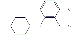 1-chloro-2-(chloromethyl)-3-[(4-methylcyclohexyl)oxy]benzene Structure