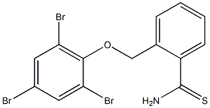 2-(2,4,6-tribromophenoxymethyl)benzene-1-carbothioamide Structure