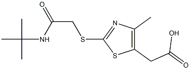 2-(2-{[(tert-butylcarbamoyl)methyl]sulfanyl}-4-methyl-1,3-thiazol-5-yl)acetic acid