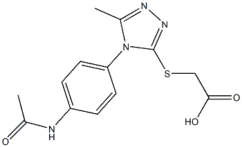 2-{[4-(4-acetamidophenyl)-5-methyl-4H-1,2,4-triazol-3-yl]sulfanyl}acetic acid