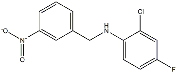 2-chloro-4-fluoro-N-[(3-nitrophenyl)methyl]aniline