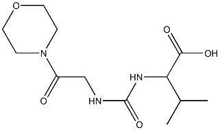 3-methyl-2-({[2-(morpholin-4-yl)-2-oxoethyl]carbamoyl}amino)butanoic acid|
