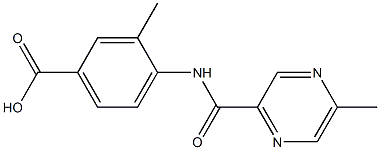 3-methyl-4-{[(5-methylpyrazin-2-yl)carbonyl]amino}benzoic acid