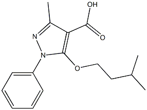 3-methyl-5-(3-methylbutoxy)-1-phenyl-1H-pyrazole-4-carboxylic acid
