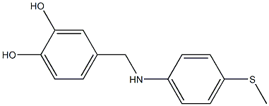 4-({[4-(methylsulfanyl)phenyl]amino}methyl)benzene-1,2-diol