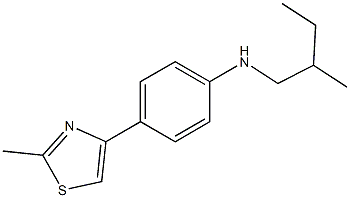 4-(2-methyl-1,3-thiazol-4-yl)-N-(2-methylbutyl)aniline