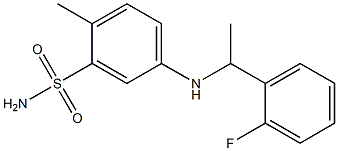 5-{[1-(2-fluorophenyl)ethyl]amino}-2-methylbenzene-1-sulfonamide|