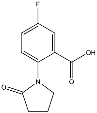 5-fluoro-2-(2-oxopyrrolidin-1-yl)benzoic acid