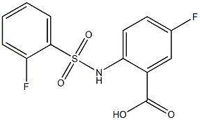 5-fluoro-2-[(2-fluorobenzene)sulfonamido]benzoic acid