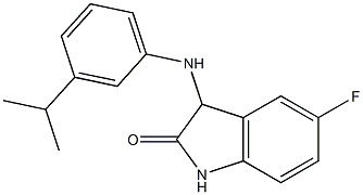 5-fluoro-3-{[3-(propan-2-yl)phenyl]amino}-2,3-dihydro-1H-indol-2-one