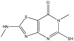 5-mercapto-6-methyl-2-(methylamino)[1,3]thiazolo[4,5-d]pyrimidin-7(6H)-one