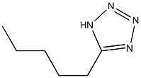 5-ペンチル-1H-テトラゾール 化学構造式