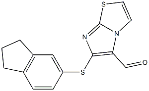 6-(2,3-dihydro-1H-inden-5-ylthio)imidazo[2,1-b][1,3]thiazole-5-carbaldehyde