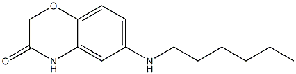 6-(hexylamino)-3,4-dihydro-2H-1,4-benzoxazin-3-one Structure
