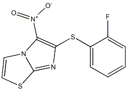 6-[(2-fluorophenyl)thio]-5-nitroimidazo[2,1-b][1,3]thiazole Structure