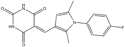 5-{[1-(4-fluorophenyl)-2,5-dimethyl-1H-pyrrol-3-yl]methylene}-2,4,6(1H,3H,5H)-pyrimidinetrione