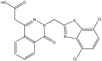 3-[(4,7-Dichloro-2-benzothiazolyl)methyl]-3,4-dihydro-4-oxophthalazine-1-acetic acid