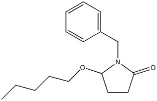 5-(ペンチルオキシ)-1-[ベンジル]ピロリジン-2-オン 化学構造式