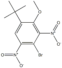 1-tert-Butyl-4-bromo-2-methoxy-3,5-dinitrobenzene Structure