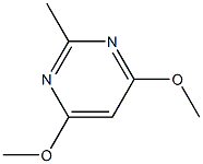 2-甲基-4,6-二甲氧基嘧啶, , 结构式