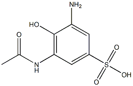6-乙酰氨基-2-氨基苯酚-4-磺酸, , 结构式