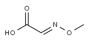 甲氧亚氨基乙酸 结构式