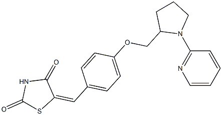 5-(4-((1-(pyridin-2-yl)pyrrolidin-2-yl)methoxy)phenylmethylene)thiazolidine-2,4-dione