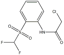 2-CHLORO-N-{2-[(DIFLUOROMETHYL)SULFONYL]PHENYL}ACETAMIDE