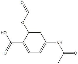 P-ACETOAMINOSALICYLIC ACID METHYLATE 结构式