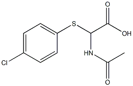 2-(acetylamino)-2-[(4-chlorophenyl)sulfanyl]acetic acid