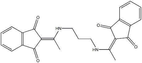 2-{1-[(3-{[1-(1,3-dioxo-1,3-dihydro-2H-inden-2-yliden)ethyl]amino}propyl)amino]ethylidene}-1H-indene-1,3(2H)-dione