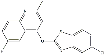 5-chloro-2-[(6-fluoro-2-methyl-4-quinolyl)oxy]-1,3-benzothiazole