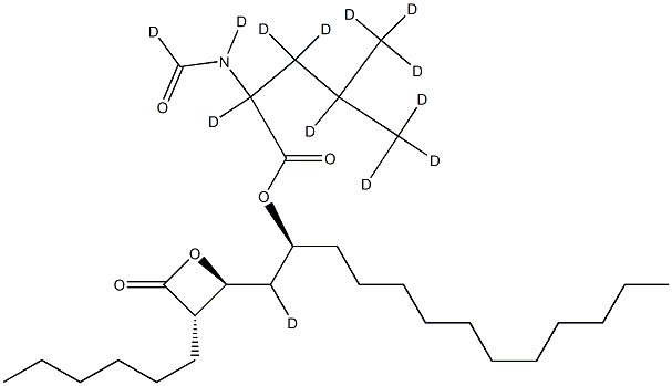 (S)-((S)-1-((2S,3S)-3-hexyl-4-oxooxetan-2-yl)tridecan-2-yl) 2-formamido-4-methylpentanoate-d13