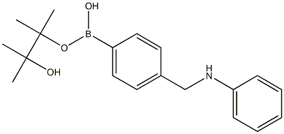 4-(苯基氨甲基)苯硼酸频哪酯,97%, , 结构式