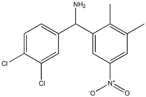 (3,4-dichlorophenyl)(2,3-dimethyl-5-nitrophenyl)methanamine Structure