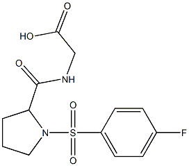 [({1-[(4-fluorophenyl)sulfonyl]pyrrolidin-2-yl}carbonyl)amino]acetic acid