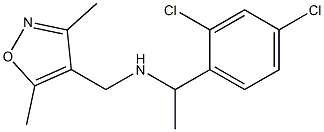 [1-(2,4-dichlorophenyl)ethyl][(3,5-dimethyl-1,2-oxazol-4-yl)methyl]amine