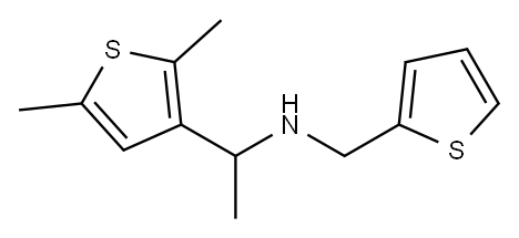 [1-(2,5-dimethylthiophen-3-yl)ethyl](thiophen-2-ylmethyl)amine Structure