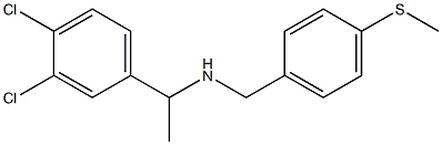 [1-(3,4-dichlorophenyl)ethyl]({[4-(methylsulfanyl)phenyl]methyl})amine